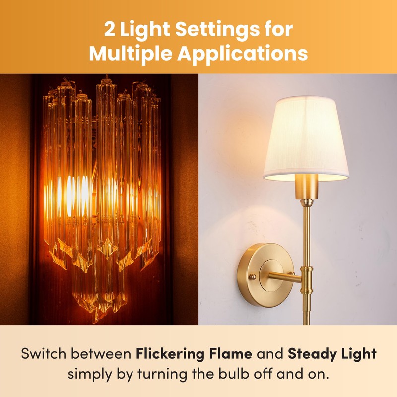 Fire Effect T6 T8 E12 LED Fire Candle Light Bulb