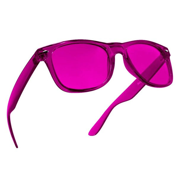 PURPLE CANYON Magenta Color Therapy Glasses for Chakra Healing, Chromotherapy, and Mood