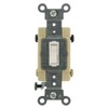 Leviton 54504-2W 15-Amp, 120/277-Volt, Toggle Framed 4-Way AC Quiet Switch,