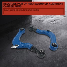 REVOTUNE Pair of Rear Aluminum Alignment Camber Arms, Compatible with Honda Civic 2016-2021 & Type-R FK8, Honda Accord CRV 2018-2022