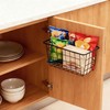 2 Set Adhesive Hanging Wall Basket Inside Cabinet Door Organizer,Wall