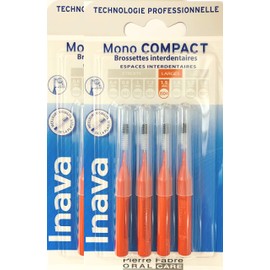 Inava Interdental Brushes 1.5 mm Pack of 4 Mono Compact Red