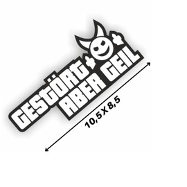 Folien-Zentrum - 2 x Gestört Aber Geil 13.5 x 6 cm - High-Quality Car Tuning Sticker - OEM & JDM Car Sticker - Funny Stickers for Car - Stickerbomb - Car Sticker - Made in Germany 423 (2)