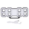 Digital LED Large 3D Table Hanging Wall Clock Alarm Snooze