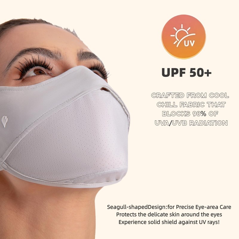 SPGOLF UPF 50+ Sun Protection Face Mask, UV Neck Gaiter