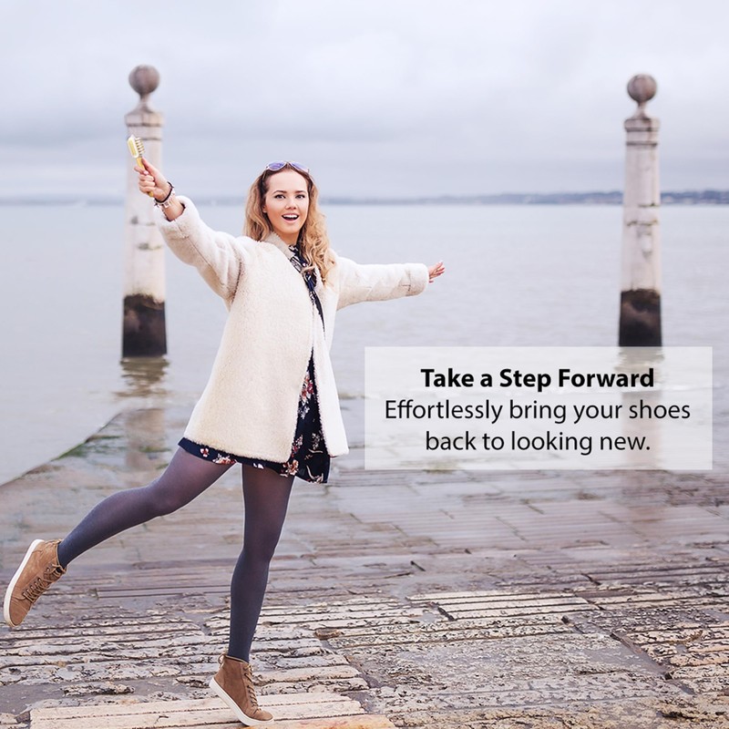 Shacke Suede & Nubuck 4-Way Leather Brush Cleaner (Side Eraser)