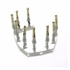 Jienk 200PCS D-Sub Male Female Crimp Pins, 2mm Pitch Gold