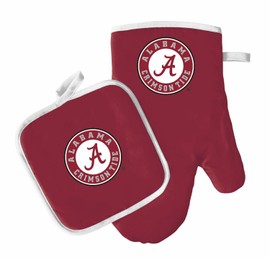 Pro Specialties Group Alabama Crimson Tide Oven Mitt/Pot Holder Set, SG_B06VVGZCBF_US