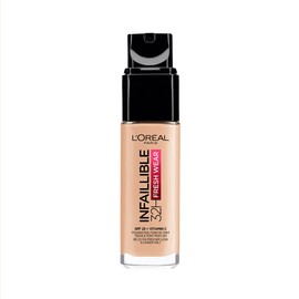 L'Oréal Paris Infaillible 24H Fresh Wear makeup 180 rose sand, long-lasting makeup with skin protection function, 24H flawless coverage, 30 ml