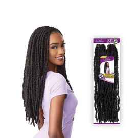 Sensationnel Synthetic Lulutress Pre Looped Crochet Braid - 2X SKINNY BUTTERFLY LOCS 18 (BG)