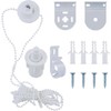 White Metal Roller Blind Mounting Brackets with Bead Chain, Repair