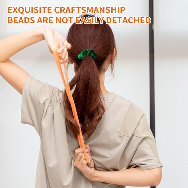 2 Pcs Velvet Scrunchies,Scrunchie for Women Soft Jersey Fabric Hair