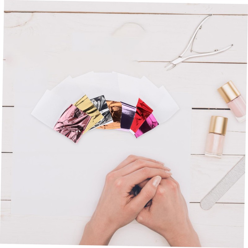 DOITOOL Imitation Leaf Sheets 120 Pcs Foil Paper Craft Foil