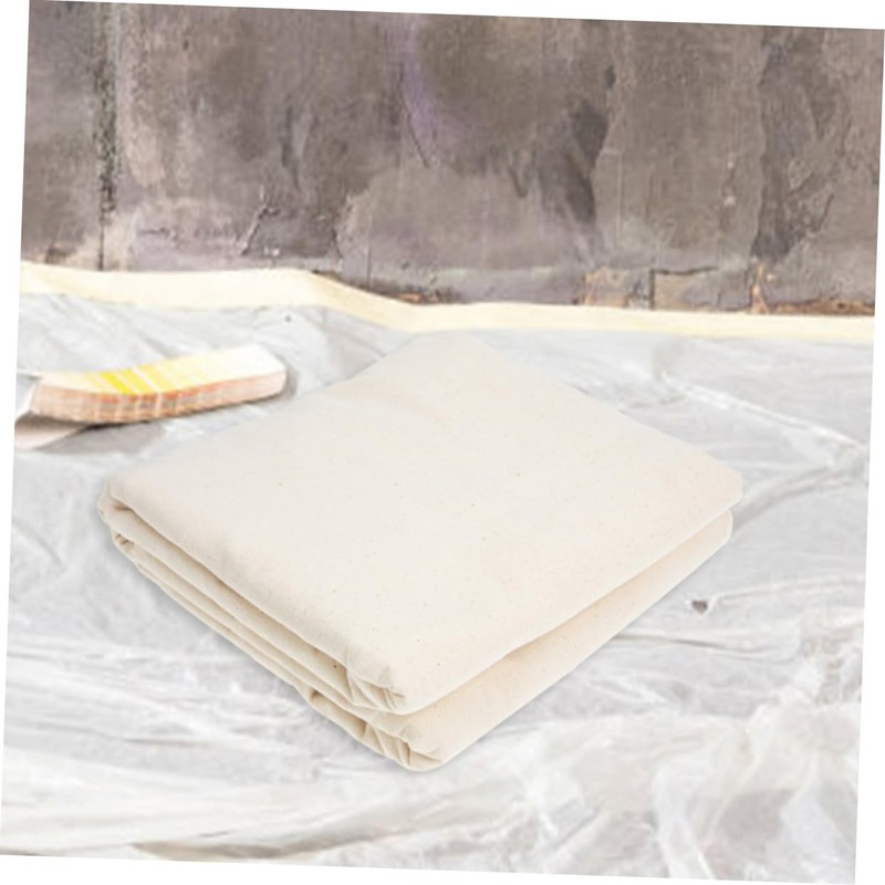 IWOWHERO Paint Floor Tarp Cotton Drop Cloth Dust Sheets for