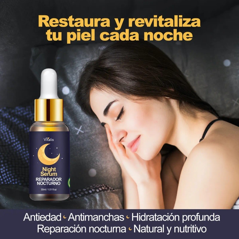 Vitalis Night Serum Nocturno Reparador Antiedad, Antiarrugas