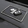 Xotic Tech 2pcs Bling Crystal Black Anti-Slip Thick Car Dashboard