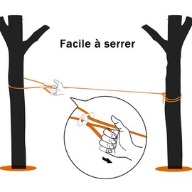 ZAselect Washing Line Rope 10M Laundry Clothes Lines Thick Garden Outdoor Easy to Tighten Orange