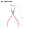 sourcing map Mini Round Nose Pliers 4.5 Inch Conical Claw