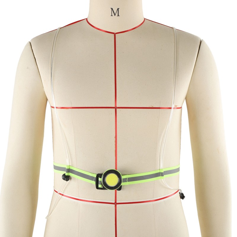 Wearable Night Light USB Charging Waterproof Warning Vest for Outdoor