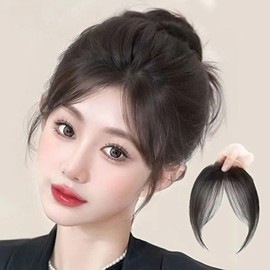 Side Bang Hairpiece See-through Bangs Wig M13089 (KYR-WFHLRRP) Black / 사이드뱅 헤어피스 시스루 앞머리 가발 M13089 (KYR-WFHLRRP) 블랙