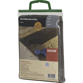 NOOR Sandpit Fleece 2x2m Grey PP Fleece for Sandpits, Water & Air Permeable, Weed Growth Prevention
