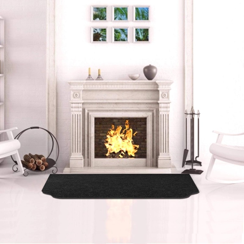 Fireproof Fireplace Hearth Rug, Fireplace Mat for Hearth, Non Slip