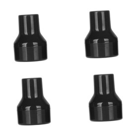 DOITOOL 4pcs Mushroom Shape Puff for Makeup Reusable Cosmetic Supplies for Women Girls Black Washable Design for Even Application