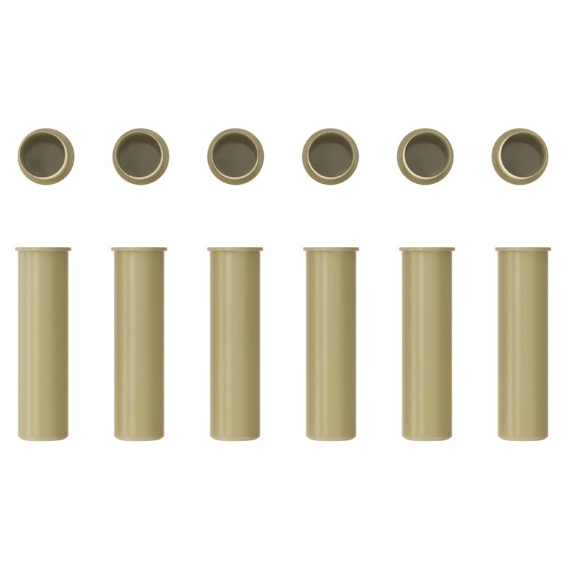 ALLSAFE Pool Fence Deck Sleeves & Hole Caps - Tan