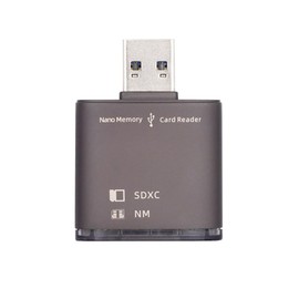 xiwai USB 3.0 to NM Nano Memory Card & SD Card Reader Adapter with Dual Port Writer for Mate Seial Phone & Camera & Laptop
