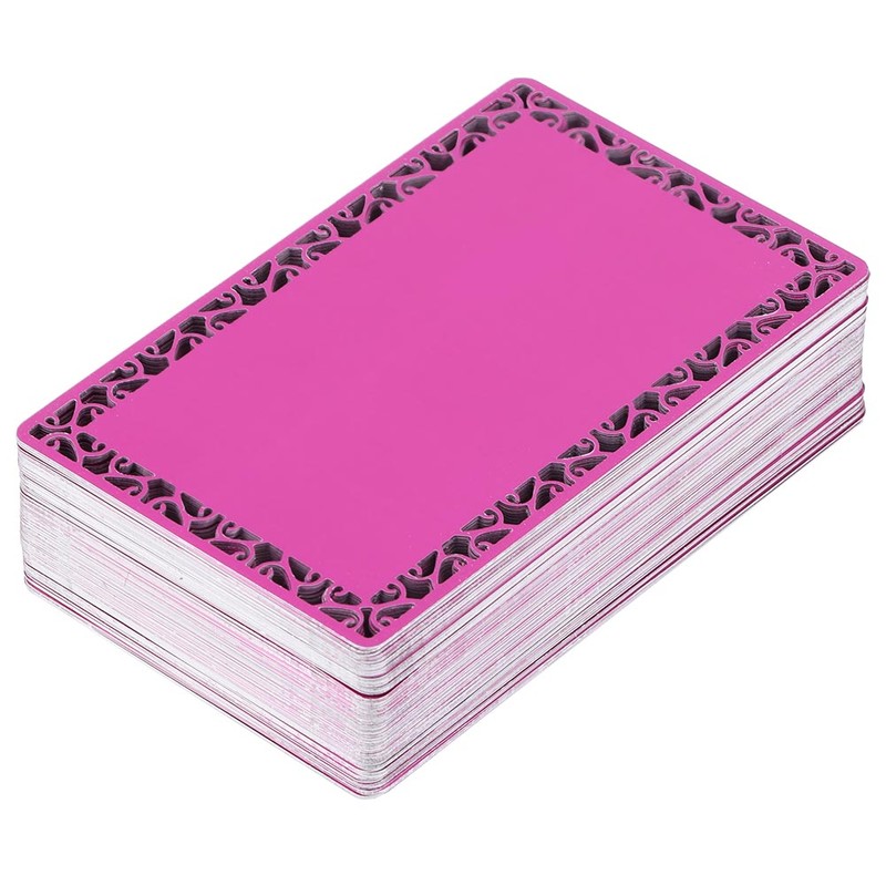 100Pcs Portable Aluminum Plate Metal Laser Engraving Blank Business Card