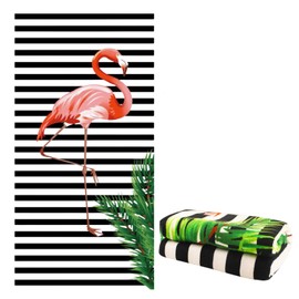 NLAND Microfibre Beach Towel, 100 x 180 cm, Soft, Skin-Friendly and Sun-Resistant Beach Towel, Easy to Clean and Care