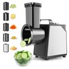 Electric Cheese Grater and Vegetable Slicer, 250W, 5-in-1 Kitchen salad