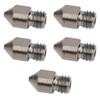 5Pcs 3D Printer Nozzle Set for MK8 1.75mm Consumables 0.2‑1.0mm