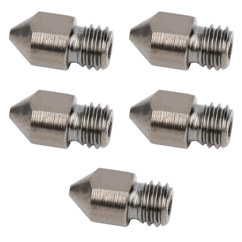 5Pcs 3D Printer Nozzle Set for MK8 1.75mm Consumables 0.2‑1.0mm
