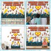 POSLIUE Super Themed Hero Bulletin Board Decorations - 63pcs Back