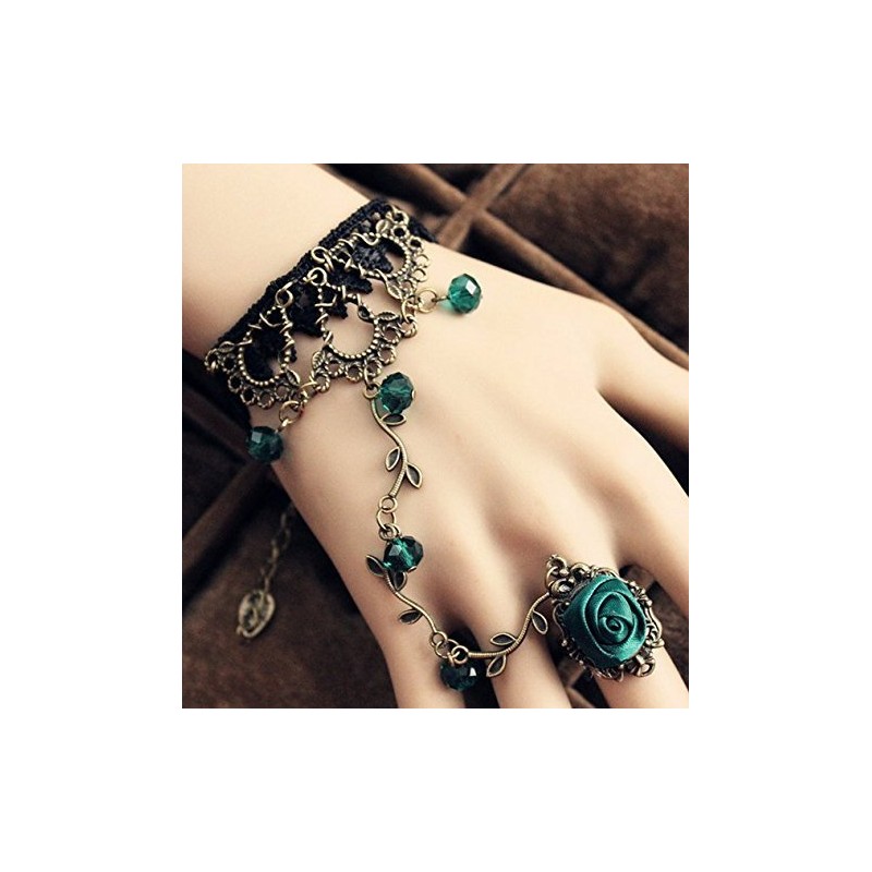 Enchanting Nobility Gothic Loli Bracelet Wristlet Hair Elastic Set Costume