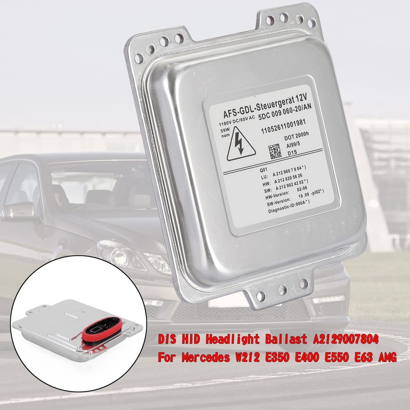 Areyourshop D1S HID Headlight Ballast A2129007804 Fit for Mercedes W212