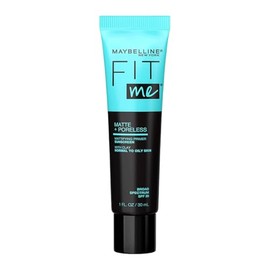 Maybelline Fit Me Primer Matte & Poreless, 30 ml, color transparente, controla el brillo, disminuye la apariencia de los poros y dura hasta por 12 horas
