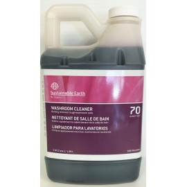 Sustainable Earth #70 Washroom Restroom Bathroom Cleaner 2qt Bottle (1.89L)