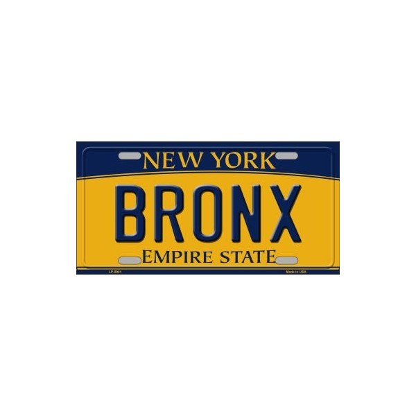 Bronx New York Novelty Metal License Plate Tag LP-8941
