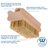 REDECKER Natural Pig Bristle Nail Brush with Untreated Beechwood Handle,