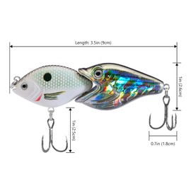 BASSROCK Fish Group Single Jointed Swimbait Bass Fishing Lure Hard Bait 3.5” 11/16oz