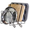 SimpleHouseware Kitchen Pot Lid Rack Holder Organizer, Bronze