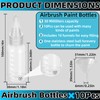 Zijipjy 30ml Airbrush Paint Bottles Jars Plastic Containers 10pcs of