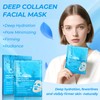Bio Collagen Mask, 4 Stück Overnight Hydrogel Maske Beruhigend, Feuchtigkeitsspendend,