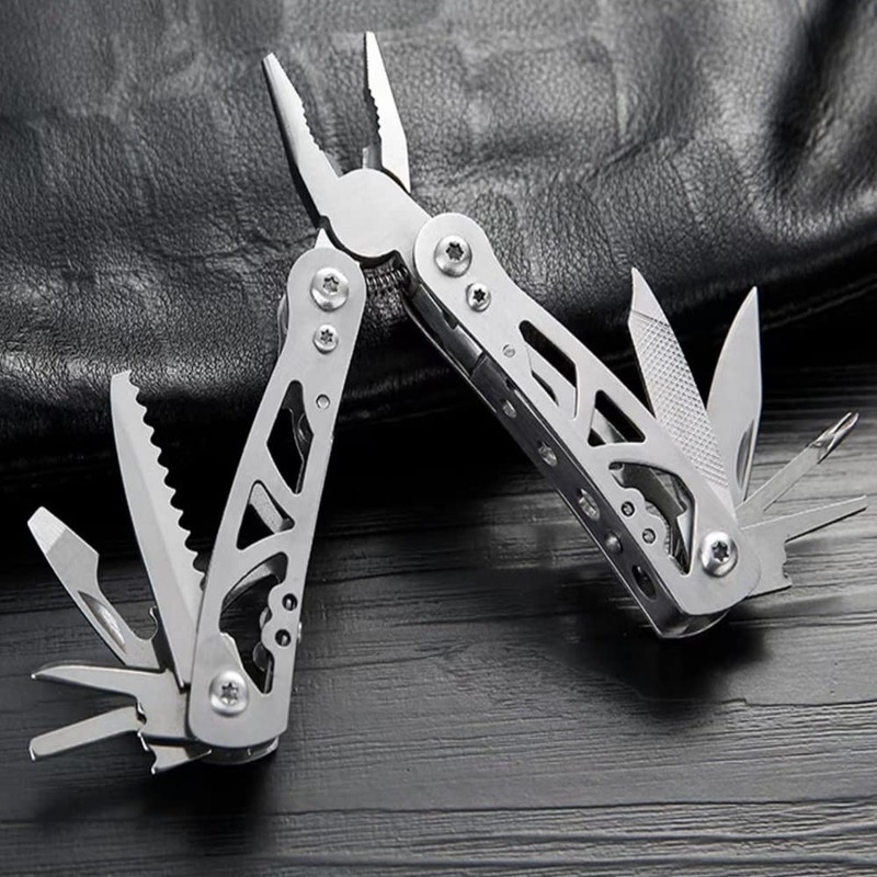 12-in-1 Stainless Steel General Plier Mini Multitool Plier Set Floding