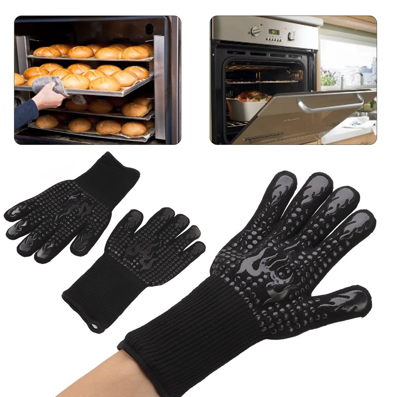 2 Pcs Heat Resistant Gloves Thermal Isolation High Temperature Resistant
