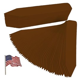 TAGKRAFTERS 6" x 7/8" Brown Professional Duty Pot Stakes - 300 Pcs - Plastic Plant Tags and Labels - Nursery Garden Tree Labels Waterproof Writeable | Made in The USA |
