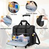 Trunab Rolling Teacher Bag, Teacher Tote Bag with Bottom Pad