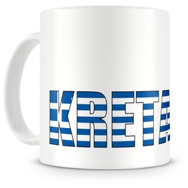 Samunshi® Crete Lettering Coffee Cup Tea Cup Greece